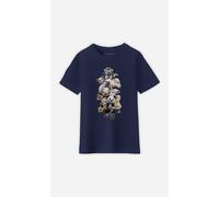 T-Shirt Bambini Maniche Corte Blu Marino ZOO ESCAPE