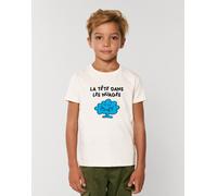T-Shirt Bambini Maniche Corte Colore Bianco, LA TESTA NELLE NUVOLE 2