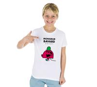 T-Shirt Bambini Ragazzo Maniche Corte MONSIEUR BAVARD Colore Bianco