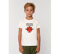 T-Shirt Bambini Ragazzo Maniche Corte PETIT MAIS COSTAUD Colore Bianco
