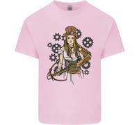 T-Shirt Bambini Steampunk Con Arbalete Donna Incrociata Gildan 64000B