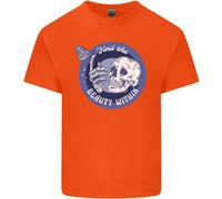 T-Shirt Bambini Teschio E Farfalla Trova La Bellezza Dentro