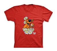 T-shirt bambino 100% cotone Ball and Bill con fiori (rosso) - 2-4 anni