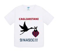 T-Shirt bambino Cagliaritani si nasce idea regalo tshirt maglietta
