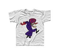 T-shirt bambino DICK DASTARDLY serie corse macchine Muttley, Penelope Pit Stop
