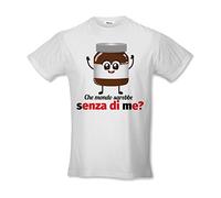 T Shirt Bambino Idea Regalo Bimbo Che Mondo Sarebbe Senza di Me Maglia Bianca 5-6 Anni