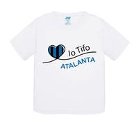 T-Shirt bambino Io tifo Atalanta idea regalo maglietta tshirt