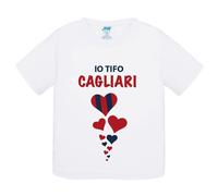 T-Shirt bambino Io tifo il Cagliari idea regalo maglietta tshirt