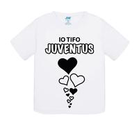 T-Shirt bambino Io tifo Juventus idea regalo maglietta tshirt