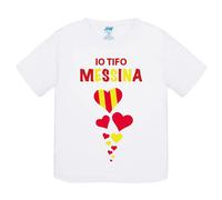 T-Shirt bambino Io tifo Messina idea regalo tshirt maglietta