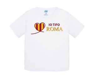 T-Shirt bambino Io tifo Roma idea regalo tshirt maglietta