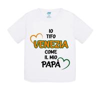 T-Shirt bambino Io tifo Venezia come il mio papà idea regalo tshirt maglietta
