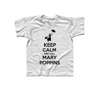 T-shirt bambino Keep Calm and Call Mary Poppins Tata Baby Sitter SOS Tata London