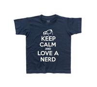 T-shirt bambino Keep Calm and Love a Nerd - Sheldon The Big Bang Theory