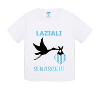 T-Shirt bambino Laziali si nasce idea regalo tshirt maglietta