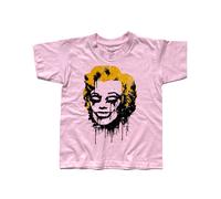 T-shirt bambino Marilyn Monroe teschio skull Marylin tatto style street art