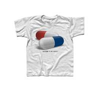 T-shirt bambino Matrix pillola blu pillola rossa Keanu Reeves Neo Morpheus