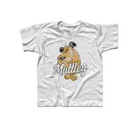 T-Shirt Bambino Muttley 1 And Dick Dastardly - Races Shirt - Linea Classic - 100% Cotone 185 gr/mq Shirt - Linea Classic - 100% Cotone 185 gr/mq (7/8 Anni, Bianco)