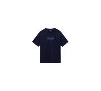 Napapijri New Box Logo Short Sleeve T-shirt Blu 6 Years Bambini