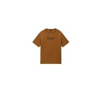 T-shirt bambino Napapijri New Box Logo Marron 10 ans