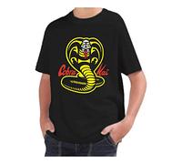 T-Shirt Bambino Ragazzo Cotone Basic Super vestibilità Top qualità - Cobra Kai Karate - Made in Italy