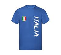 T-Shirt Bambino Ragazzo Cotone Basic Super vestibilità Top qualità - Italia Modello 2 novità Fashion Divertenti Humor Youtuber Made in Italy (9-11 Anni, Blu)
