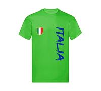 T-Shirt Bambino Ragazzo Cotone Basic Super vestibilità Top qualità - Italia Modello 2 novità Fashion Divertenti Humor Youtuber Made in Italy (12-14 Anni, Verde)
