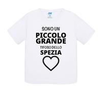 T-Shirt bambino Sono un piccolo grande tifoso dello Spezia idea regalo tshirt