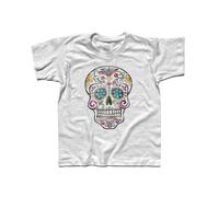 T-shirt bambino TESCHIO MESSICANO antichizzato mexican skull tattoo old school