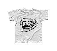 T-shirt bambino Trollface troll face Facebook emoticon twitter smile cartoon