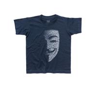 T-shirt bambino V per Vendetta RIVOLUZIONE ANARCHIA RESISTENZA maschera