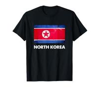 T-Shirt Bandiera Corea del Nord | Corea del Nord Maglietta