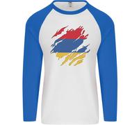 T-Shirt Baseball L/S Della Bandiera Dell'Armenia Giorno Armeno Uomo