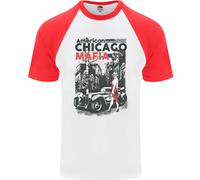 T-Shirt Baseball S/S Da Uomo Chicago Mafia Americana