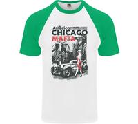 T-Shirt Baseball S/S Da Uomo Chicago Mafia Americana