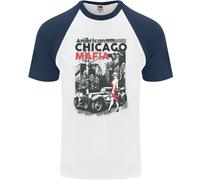 T-Shirt Baseball S/S Da Uomo Chicago Mafia Americana
