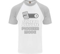 T-Shirt Baseball S/S Divertente Cristianesimo Uomo Christian Pioneer