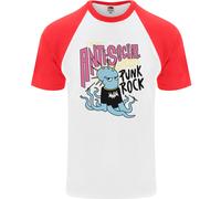 T-Shirt Baseball S/S Uomo Anti Social Punk Rock Skinhead Octopus