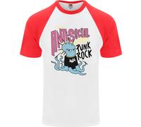 T-Shirt Baseball S/S Uomo Anti Social Punk Rock Skinhead Octopus