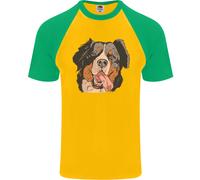 T-Shirt Baseball S/S Uomo Bernese Mountain Dog