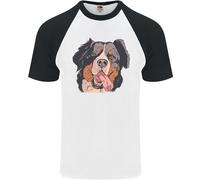 T-Shirt Baseball S/S Uomo Bernese Mountain Dog