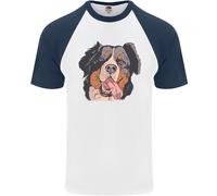 T-Shirt Baseball S/S Uomo Bernese Mountain Dog