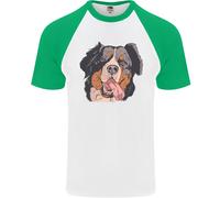 T-Shirt Baseball S/S Uomo Bernese Mountain Dog