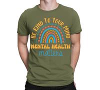 T-shirt Be Kind to Your Mind salute mentale bambini uomo donna 1 #TA-35