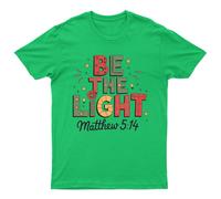 T-shirt Be The Light Matthew unisex regalo retrò divertente donna vintage uomo