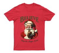 T-shirt Believe Keep The Magic unisex regalo retrò divertente donna vintage...