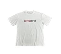 T-Shirt Bianca da Uomo A Maniche Corte con Mani Nere E Modello di Scena Isola, Adatto per Indossamento Casual per Gli Appassionati di Moda, con Uno Stile d'Arte Astratto Sciolto-color06||l