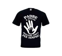 T-SHIRT maglia nera in cotone SE VOLEVO PIACERE A TUTTI NASCEVO NUTELLA