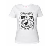 t-shirt bianca scritta non importa dove posso andare rovigo sara sempre casa mia