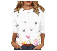 T Shirt Bianca Spalline Bluse da Donna Eleganti Maglia Oversize Palestra Maglia Bianca con Spalline Imbottite Top Maglietta T Shirt Eleganti Donna Magliette Tee Tee Bluse per Signora T Shirt Lunga